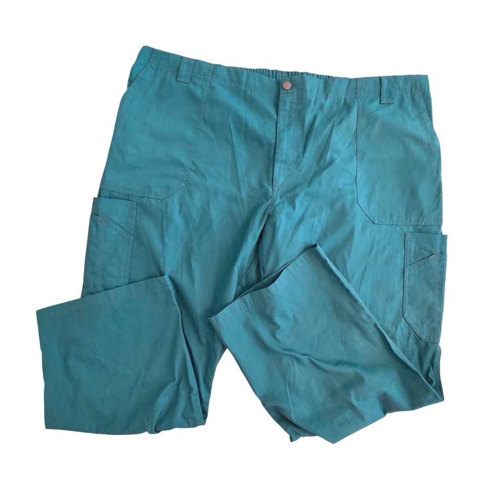 Carhartt Cargo Scrub Pants Womens 3XL Short Ripstop Utility Teal Green Medical